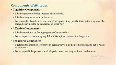 🎉 Cognitive Component Example Attitude Types And Components 2022 11 01