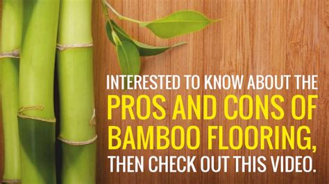 Bamboo Wood Flooring Pros And Cons Flooring Tips