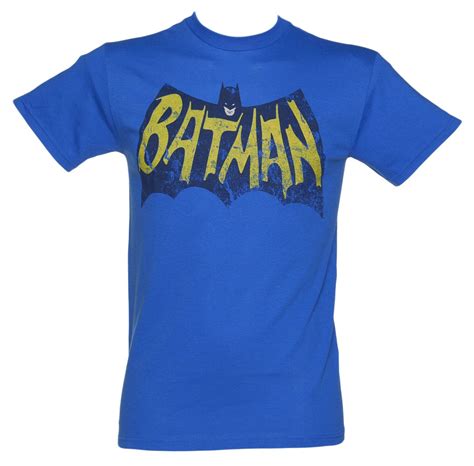 Mens Blue Vintage Batman T Shirt Batman T Shirt