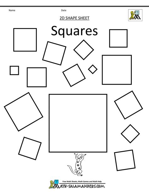 28 Images Of Different Square Shapes Template Worksheets Samples