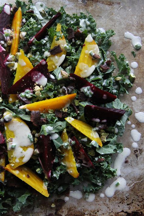 Kale Beet And Bacon Salad With Goat Cheese Vinaigrette Heather Christo