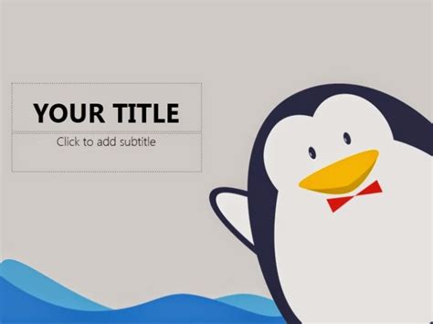 Tons of awesome cute background in powerpoint to download for free. Cute Penguin Powerpoint Templates - 4 Presentation
