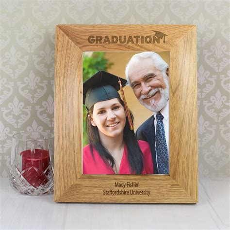 Personalised Graduation 5×7 Wooden Photo Frame Love My Ts