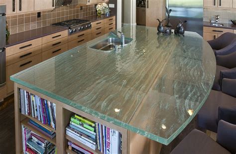 While Maintaining A Pure And Simple Design This Thinkglass Island Top