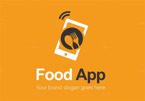 food app logo template logo templates  creative market