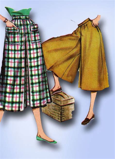 S Vintage Mccall S Sewing Pattern Uncut Easy Misses Culottes