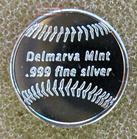 1 Gram Gr G 999 Fine Pure Solid Silver Bullion Bar Baseball