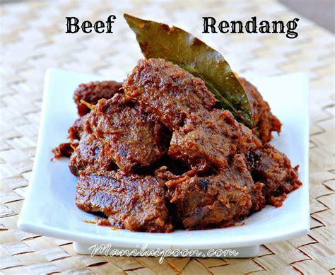 Manila Spoon Beef Rendang Beef Curry Food Cooking Recipes