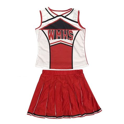 ladies glee cheerleader school girl fancy dress uniform party costume outfit ebay