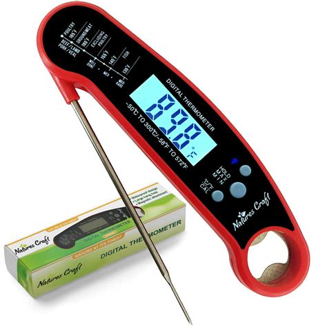 Natures Craft Digital Meat Thermometer Instant Read Ultra Fast