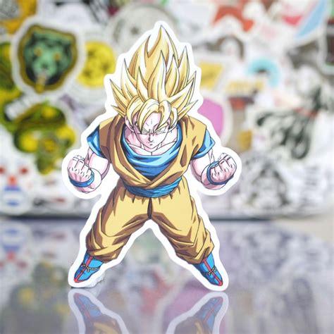 Dragon Ball Super Saiyan Son Goku Gathering Ki Energy Sticker
