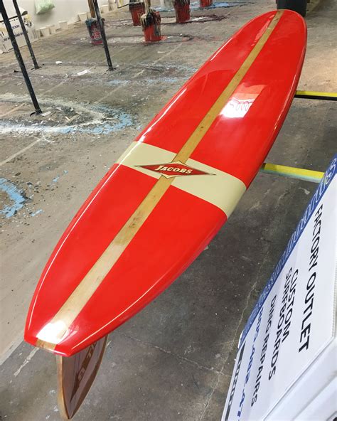 Vintage Jacobs Surfboard Longboard Surfboard Design Surfboard