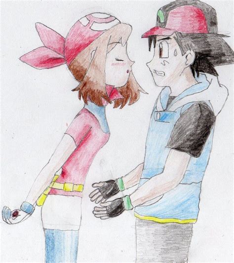 At First I Get A Kiss Ash Ash Pokemon Pokemon Ash And Misty Pokemon