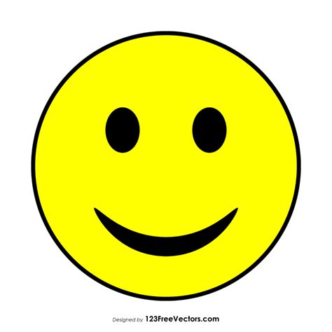 Smiley Face Emoji Free Vector By 123freevectors On Deviantart