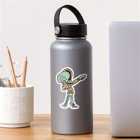 Squidward Dab Sticker For Sale By Xavierjfong Redbubble