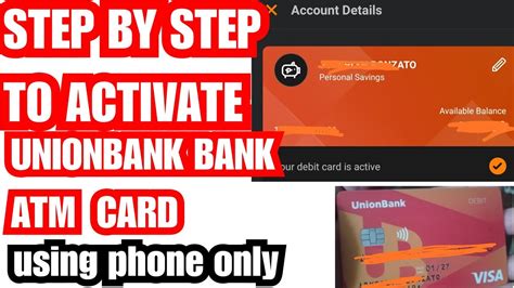 How To Activate Atm Card To Unionbank Account Activate Your Atm Card