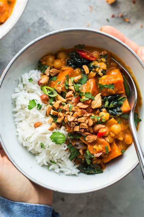 Vegan Peanut Curry With Sweet Potato Lazy Cat Kitchen