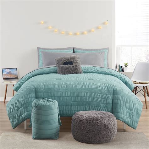 Vcny Home Teal 10 Piece Ultimate Bedding Bundle Bed In A Bag Comforter