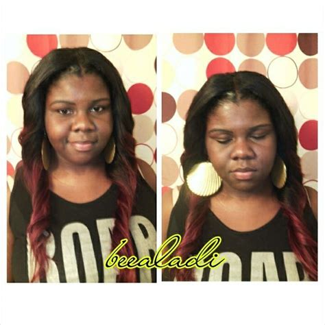 How to wrap a middle part sew in. Middle part sew ins | Middle parts, Hair styles, Style