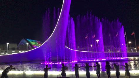 Sochi Olympic Parks Singing Fountain Youtube