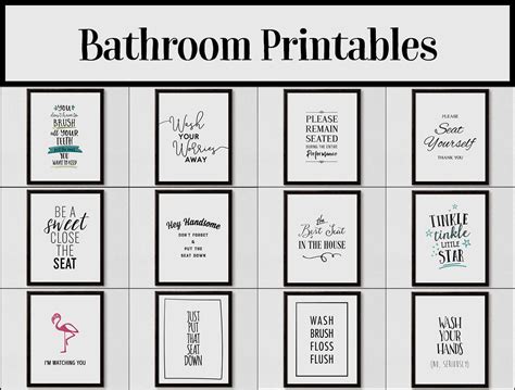 Printable Bathroom Signs Pdf Printable World Holiday