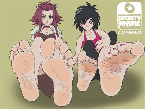 Rule 34 2girls Akiza Izinski Black Hair Crossover Dragon Ball Oc Feet Foot Fetish Izayoi Aki