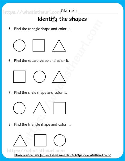 Identify The Shapes Worksheets For Pre Kindergarten 3 Your Home Teacher