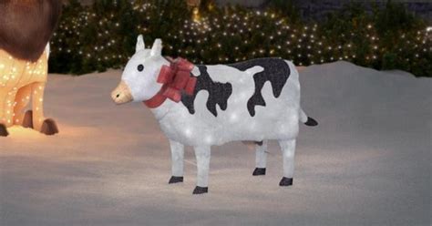 Home Depot Has Light Up Christmas Cows And Other Animal Decorations