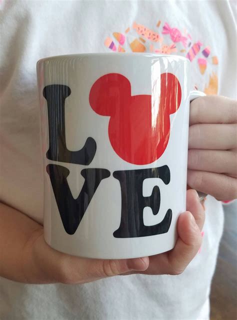 Disney Mug Love Mickey Love Disney Mouse Disney Mugs Mugs Mickey Love