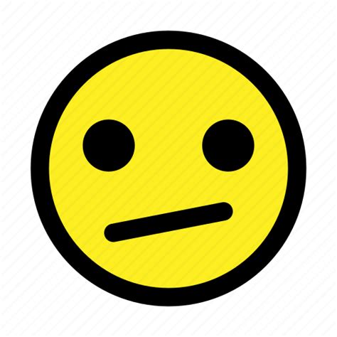 Awkward Confused Emoticon Smiley Uncertain Unsure Icon Download