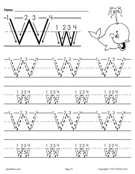 Subordination realizes the following syntactic relations: Printable Letter W Tracing Worksheet With Number and Arrow Guides! - SupplyMe