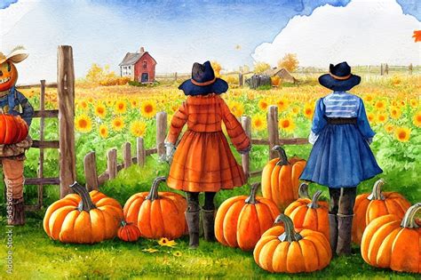 Cute Scarecrow Wallpaper