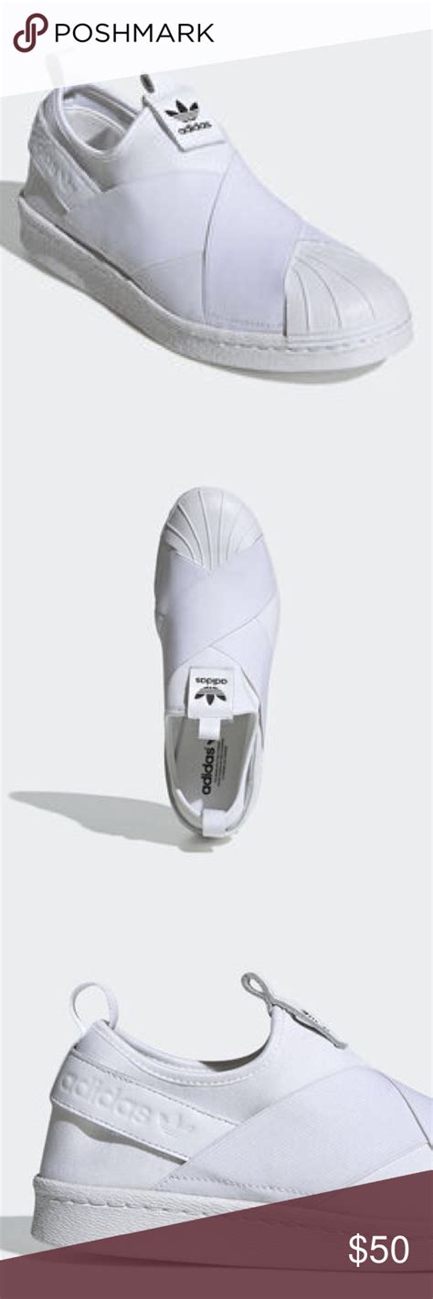 Adidas Slip On Elastic Tennis Shoe White Slip On Sneakers Adidas Slip Slip On Sneakers