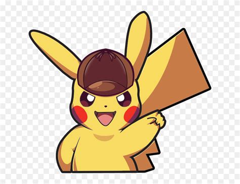 Detective Pikachu Pokemon Clipart Instant Download Svg Png Eps Dxf