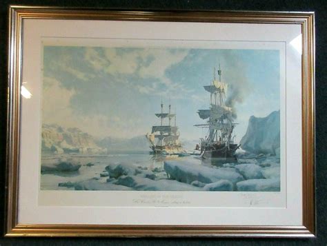 John Stobart Print Whaling In The Arctic Charles W Morgan Cutting In