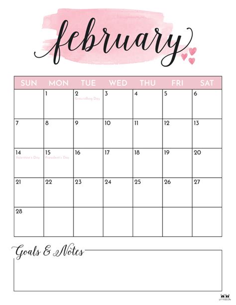 February 2021 Calendars Free Printables Printabulls