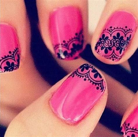20 Fashionable Lace Nail Art Designs Styletic