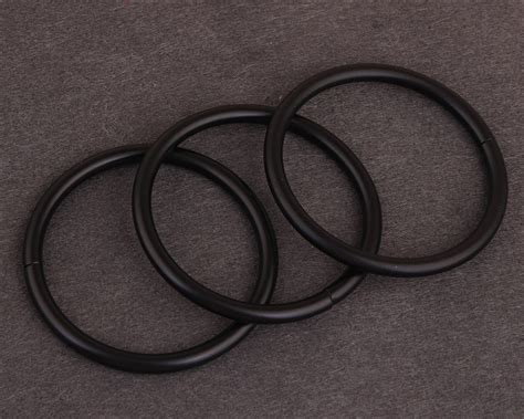 Black O Ring 2inch 50mm Non Welded Metal O Buckle Open O Etsy Uk