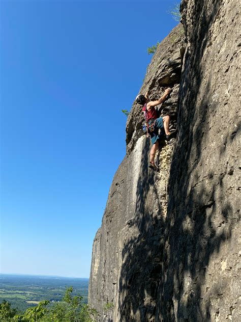 Sport Climbing At Thacher Park In Ny Climbing