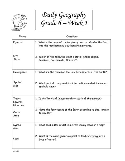 5th Grade Social Studies Worksheets Pdf — Db