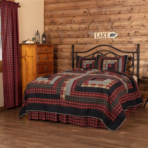 The headboard is decorated with four inset picture frame panels. Cumberland California King Quilt Set; 1-Quilt 130Wx115L w ...