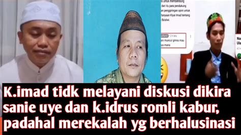 K Imad Tidk Hadir Diskusi Dikira Sanie Uye Dan K Idrus Romli Kabur