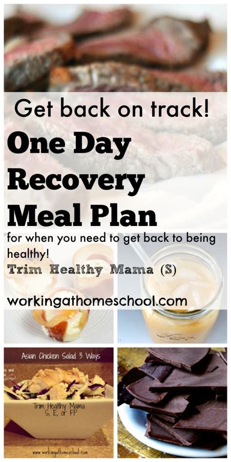 Cheating Recovery Meal Plan Recovery Food Trim Healthy Trim Healthy
