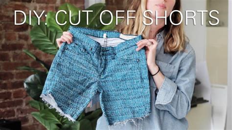 How To Make Cut Off Shorts From Jeans Youtube