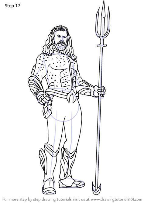 Make your own aquaman coloring cartoon coloring pages for kids. Learn How to Draw Aquaman from DCEU (DC Extended Universe ...