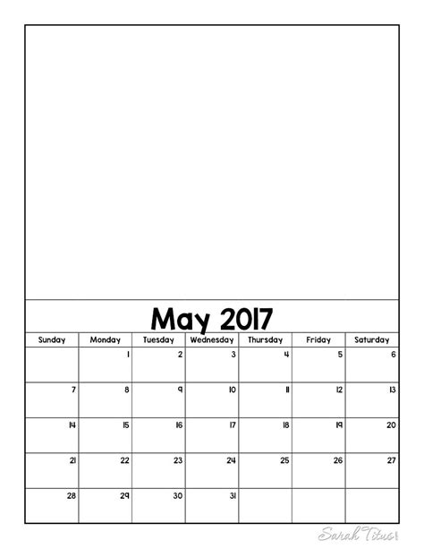 2017 Personalized Calendar Idea Sarah Titus