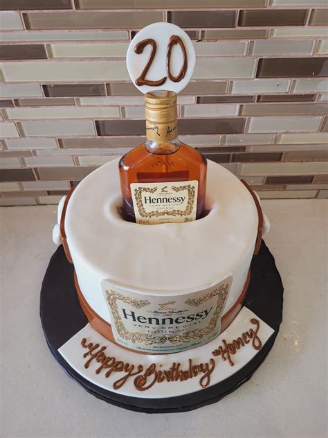 Hennessy Bottle Fondant Cake Rashmis Bakery