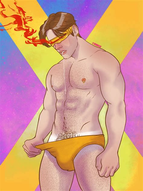 Rule 34 Abs Biceps Caucasian Caucasian Male Cyclops X Men Hairy Chest Male Male Only Marvel