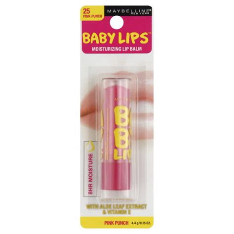 Wanties Maybelline New York Baby Lips Lip Balm Moisturizing Pink Punch