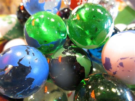 Earth Marbles The Smallest Globe We Have Globe Marble Earth